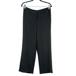 Talbots Black Career Classic Business‎ Minimalist Modern Wide Leg Pants Size 6P